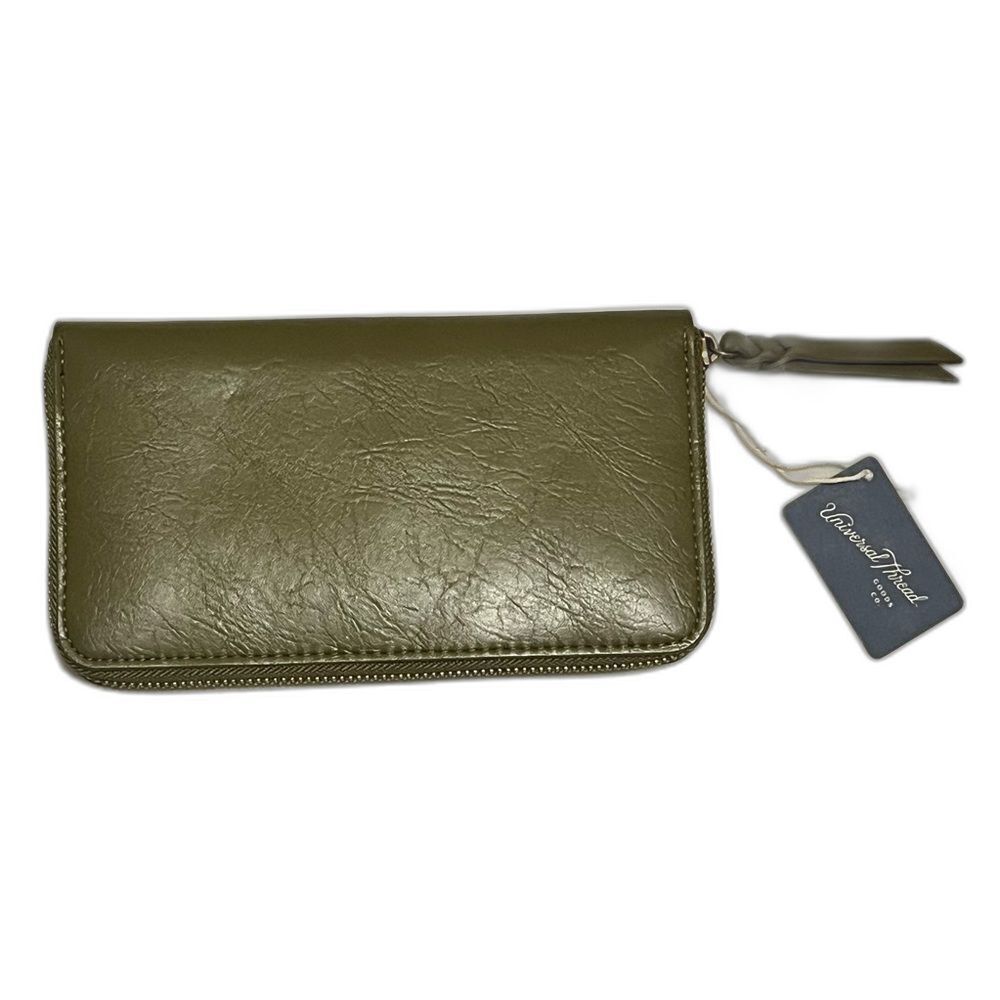 Universal Thread Olive Green Wallet with Gold Zipper Accents New with Tags NWT